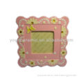 pink handmade photo frames designs with butterfly